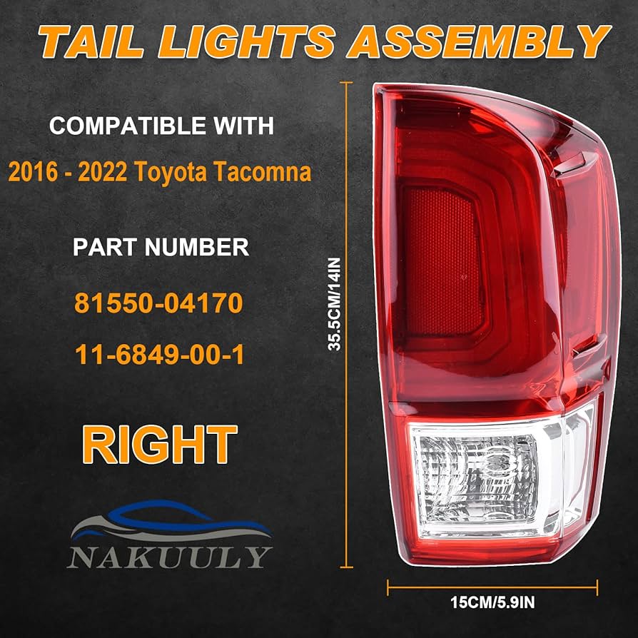 Tail Light Assembly Compatible With 2015 2016 2017 2018